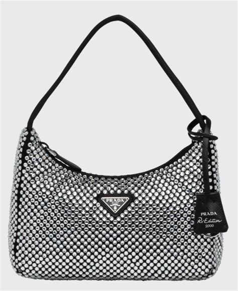 rhinestone prada bag dupe|Prada pink rhinestone bag.